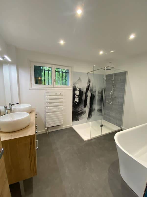 Rénovation complète d'une salle de bain proche de Barentin